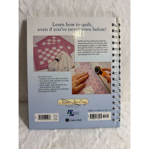 Quilting For Beginners By Coats & Clark (1998) Spiral Hardcover - Picture 2 of 4